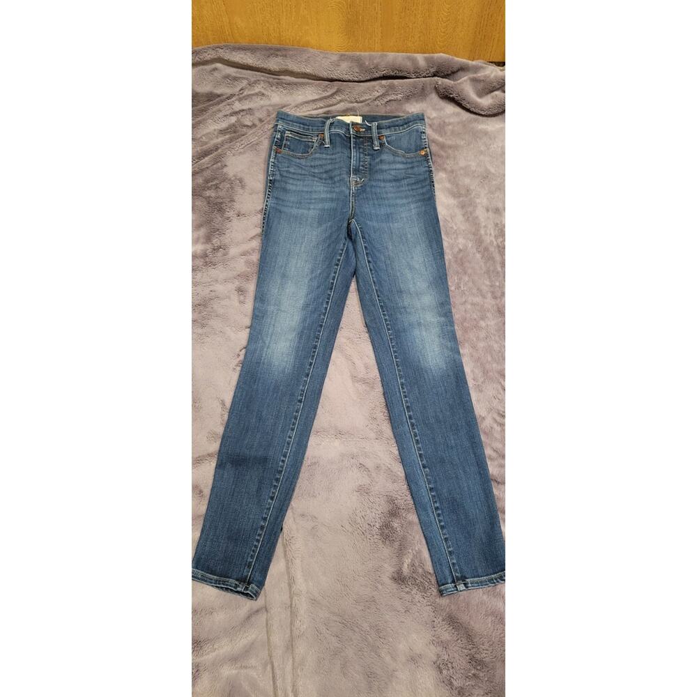 Madewell 10” High Rise Skinny Jeans Medium Wash Size 26 Stretch Denim